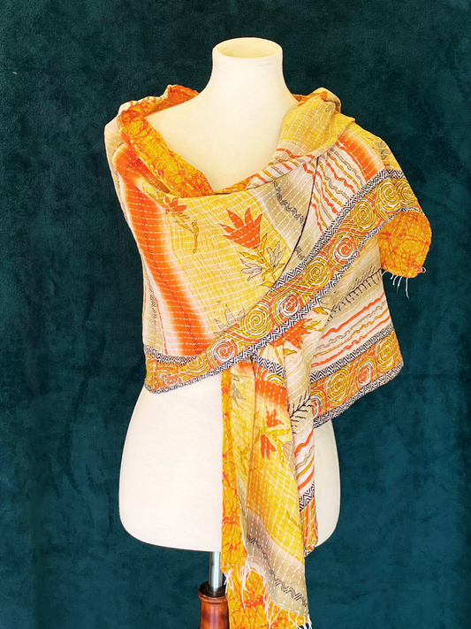 Vintage Kantha Shawl