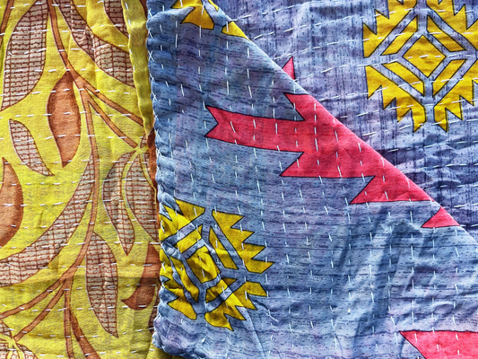 Vintage Kantha Throw