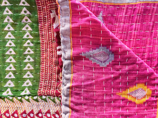 Vintage Kantha Throw