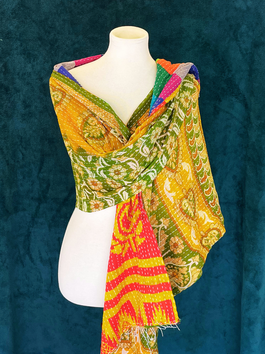 Vintage Kantha Shawl