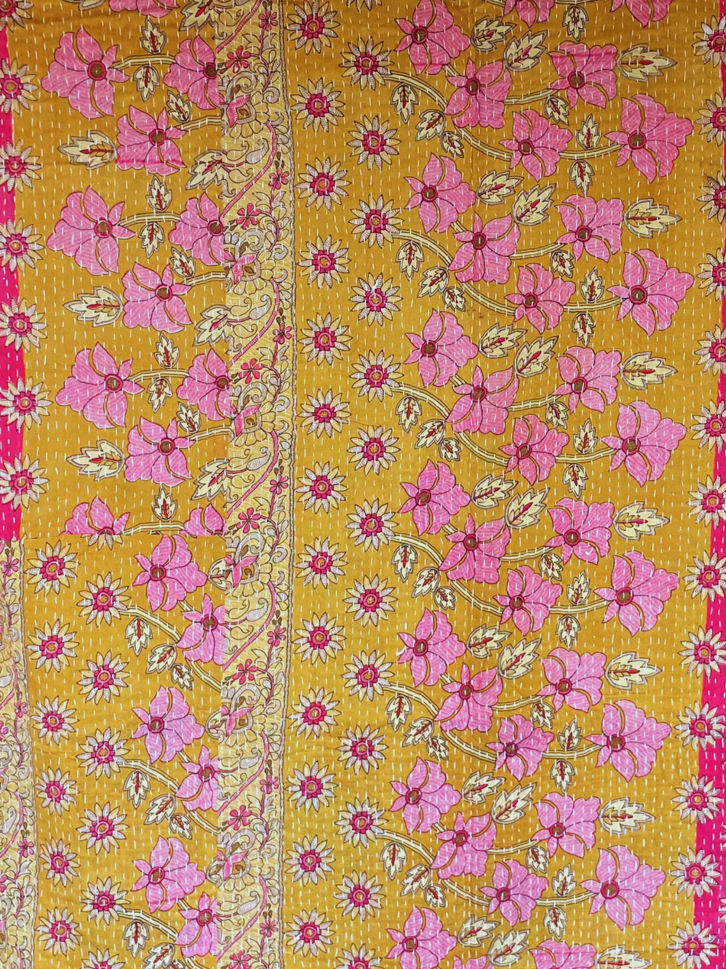 Vintage Kantha Bedspread