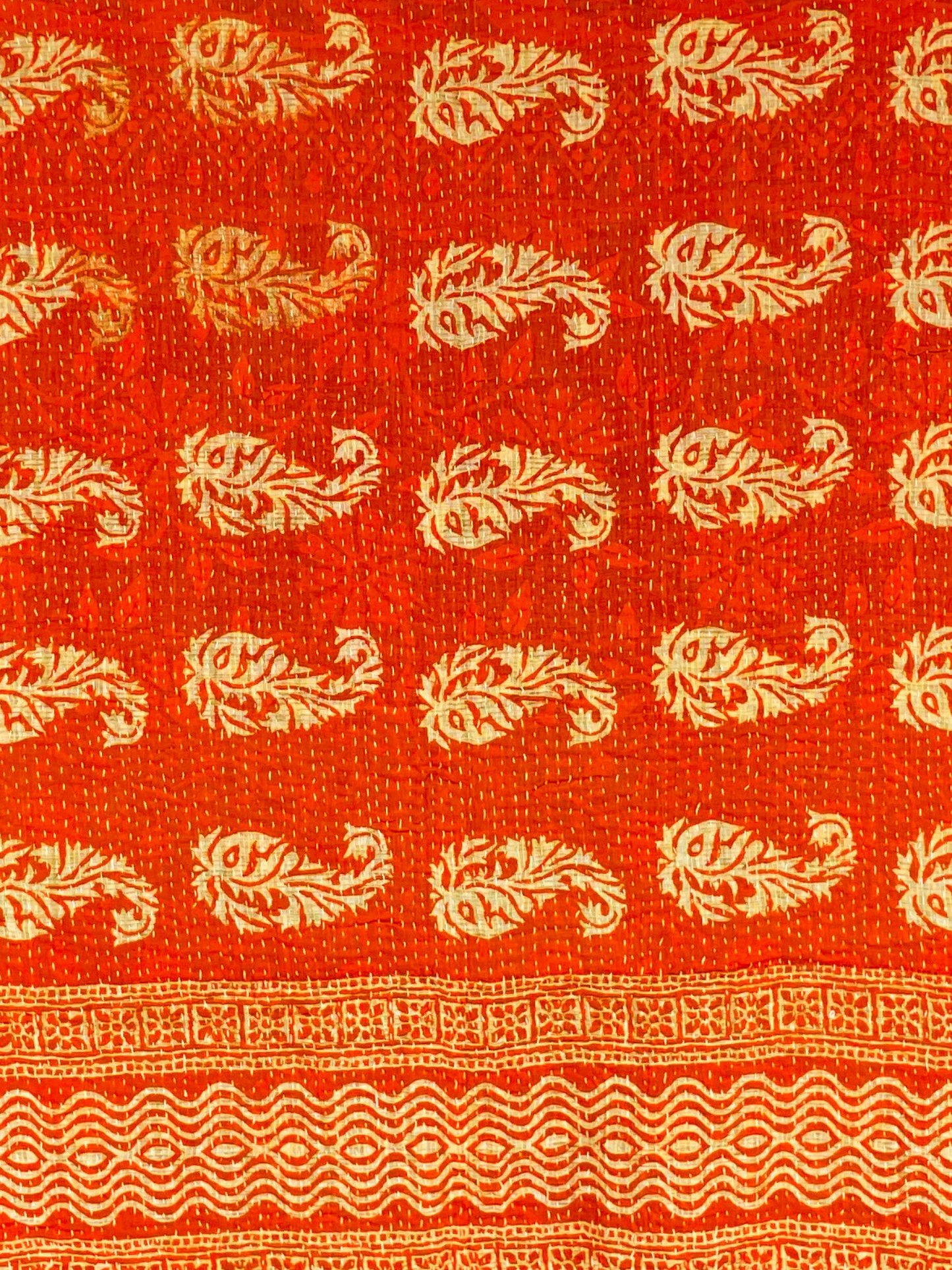 Vintage Kantha Bedspread