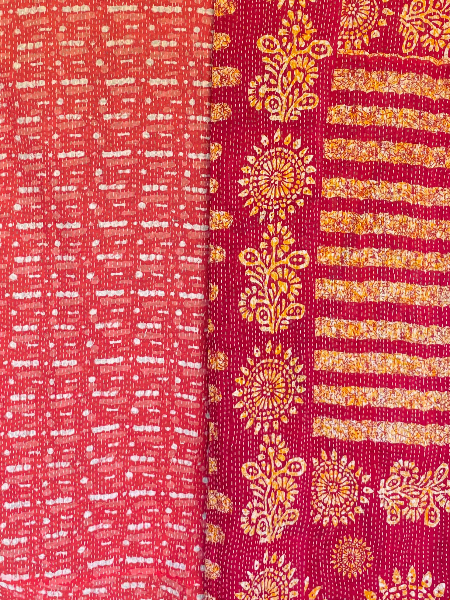 Vintage Kantha Bedspread