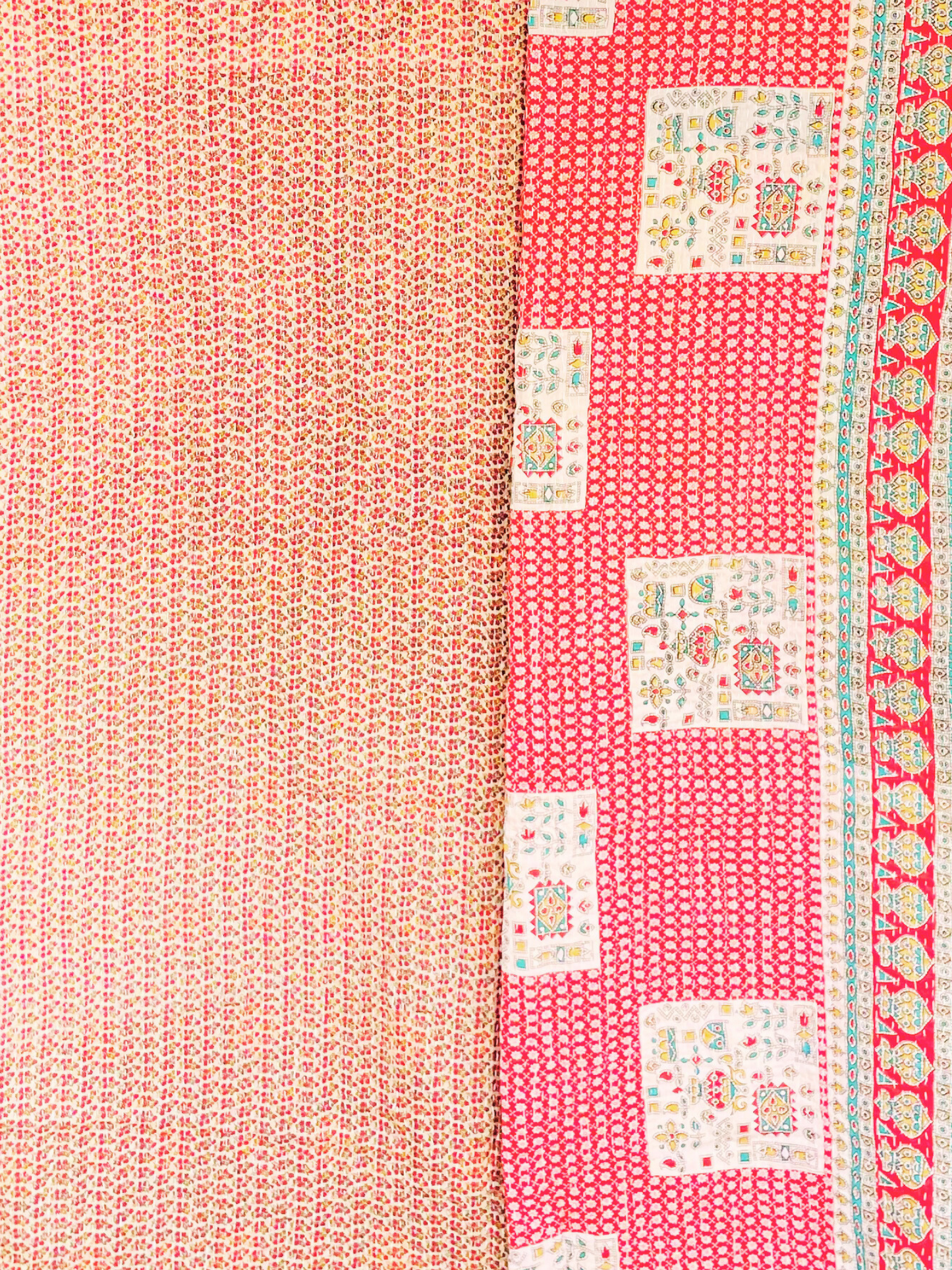 Vintage Kantha Bedspread