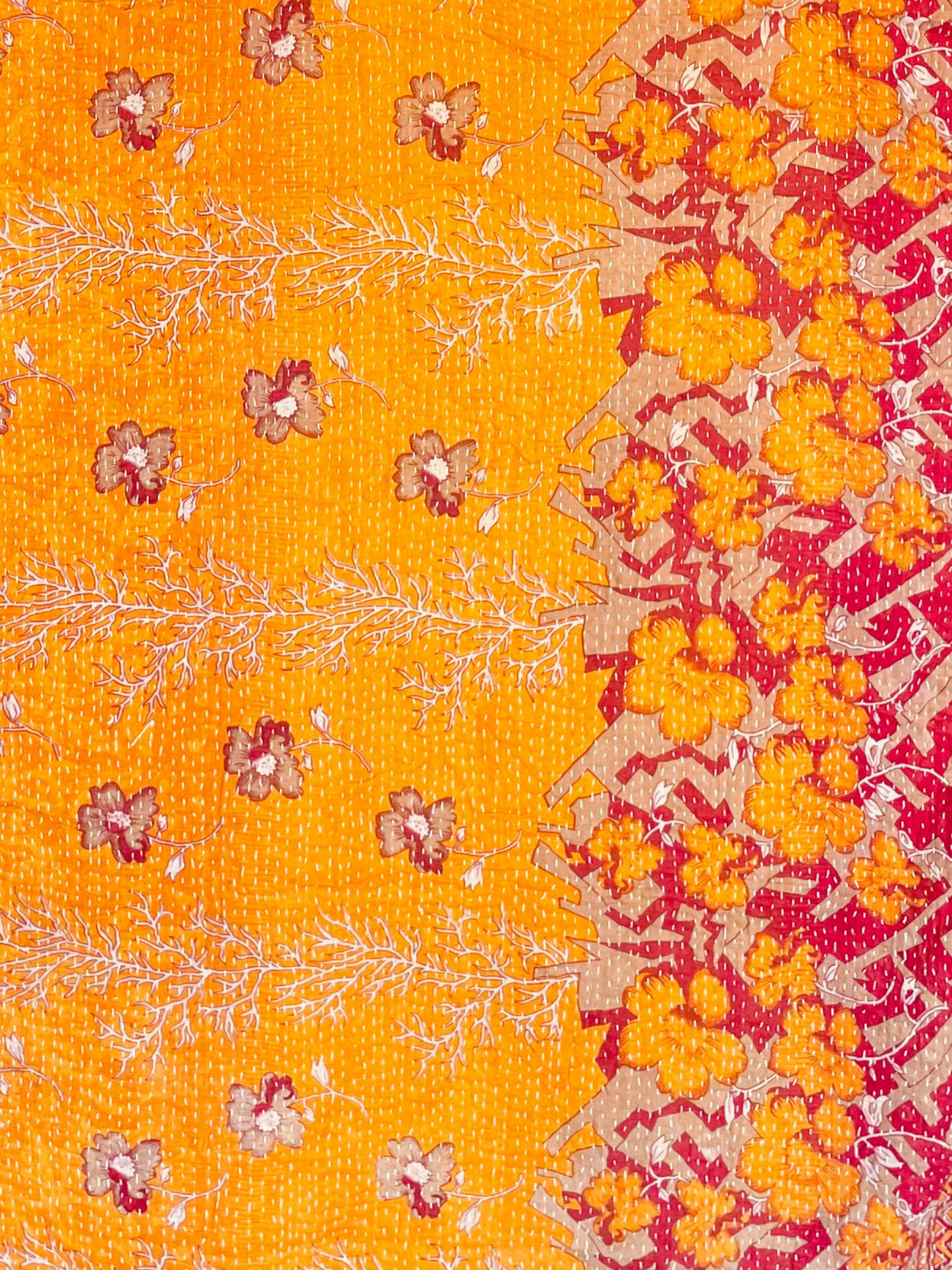 Vintage Kantha Bedspread