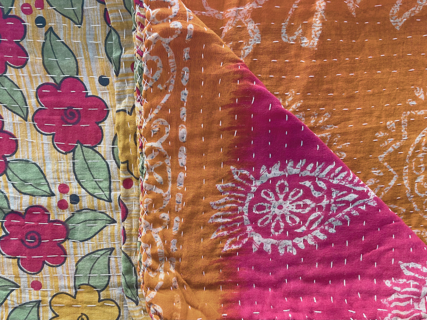 Vintage Kantha Throw