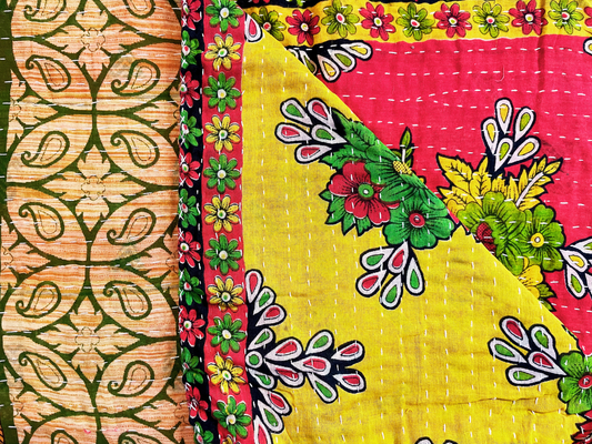 Vintage Kantha Throw