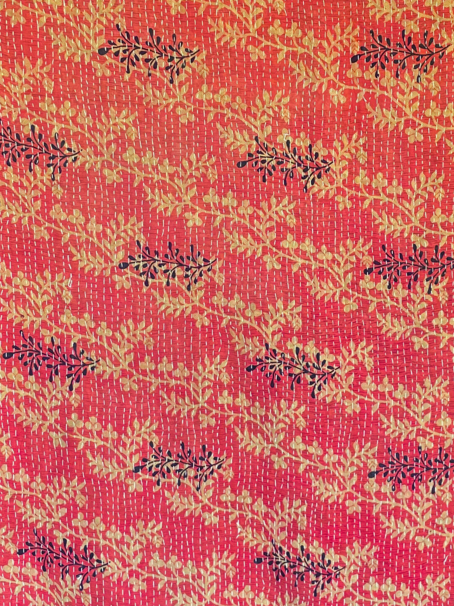 Vintage Kantha Bedspread