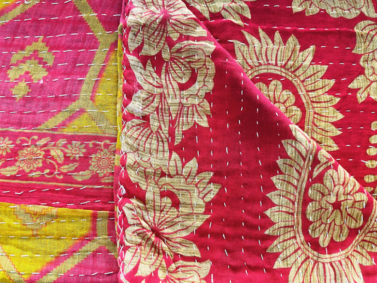 Vintage Kantha Throw