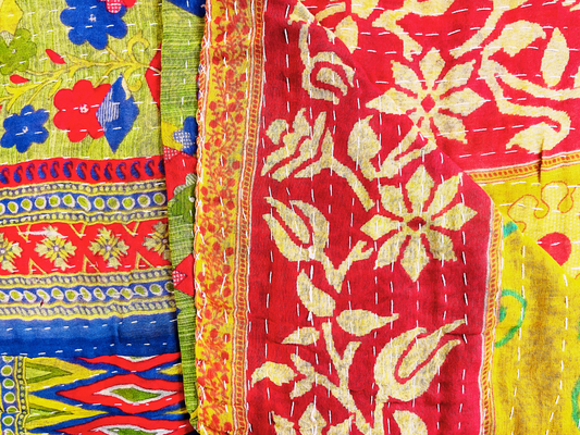 Vintage Kantha Throw