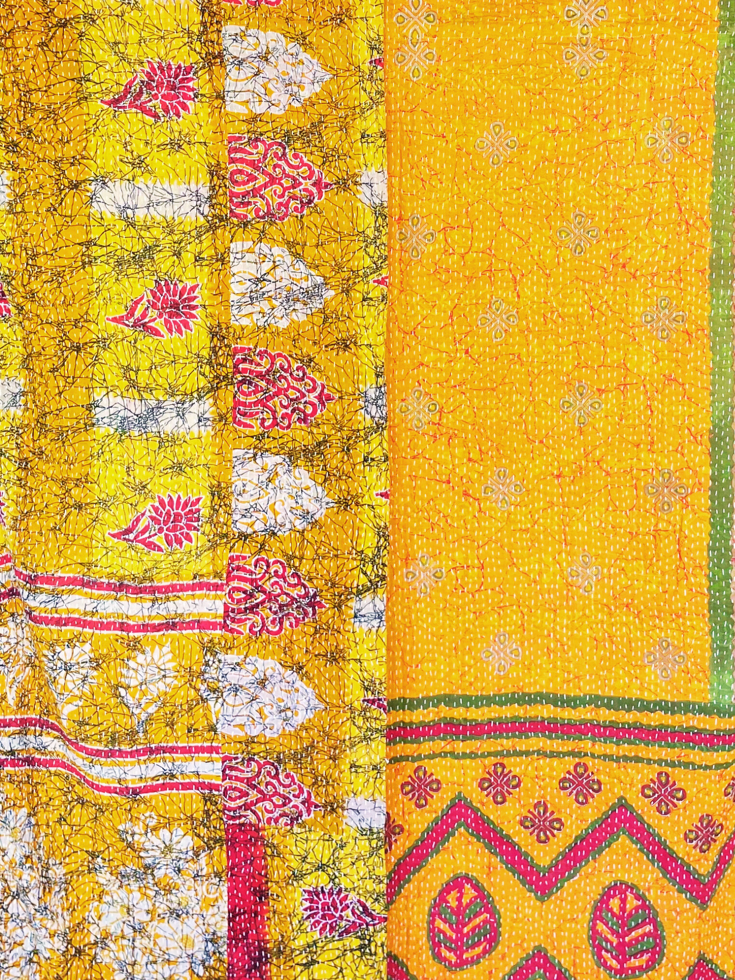 Vintage Kantha Bedspread