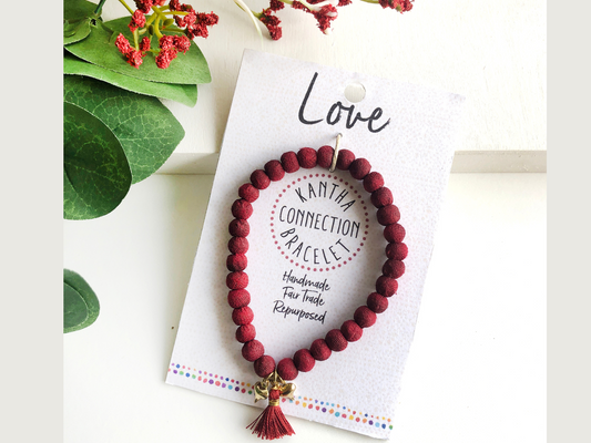 Kantha Connection Bracelet- Love