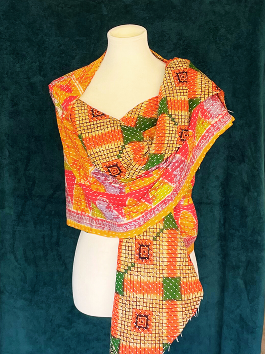 Vintage Kantha Shawl