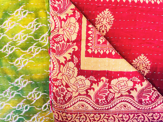 Vintage Kantha Throw