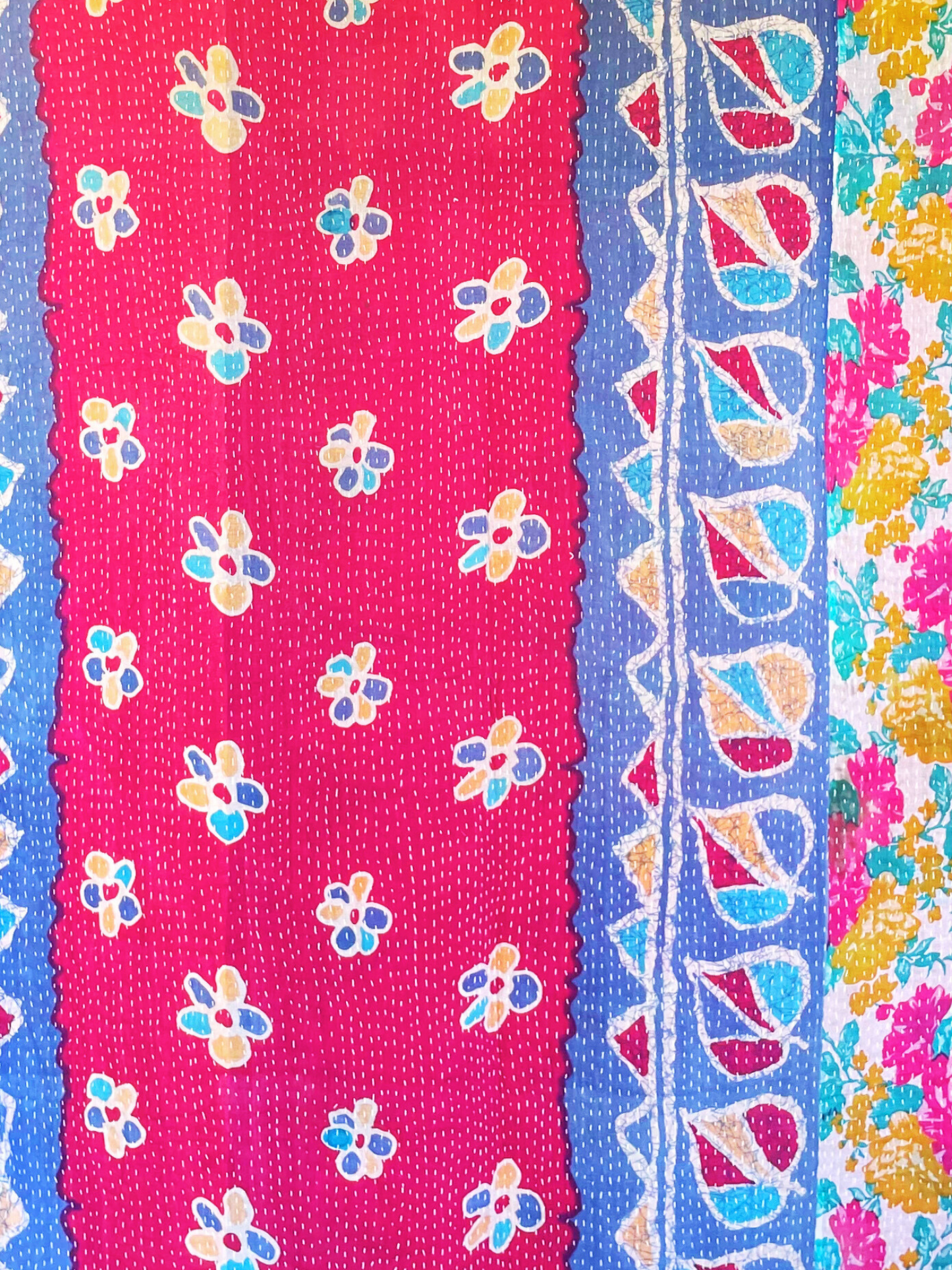 Vintage Kantha Bedspread