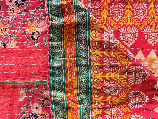 Vintage Kantha Throw