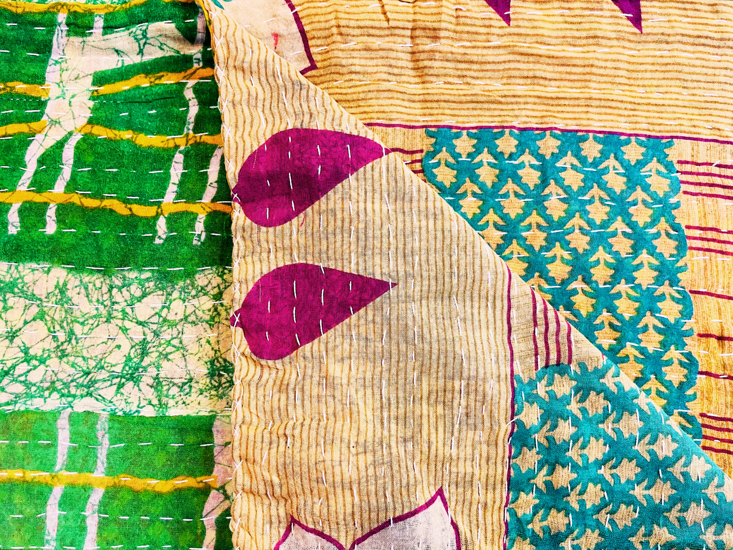 Vintage Kantha Throw