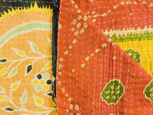 Vintage Kantha Throw