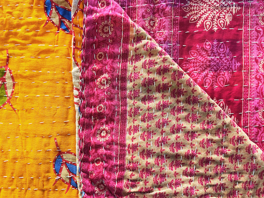 Vintage Kantha Throw