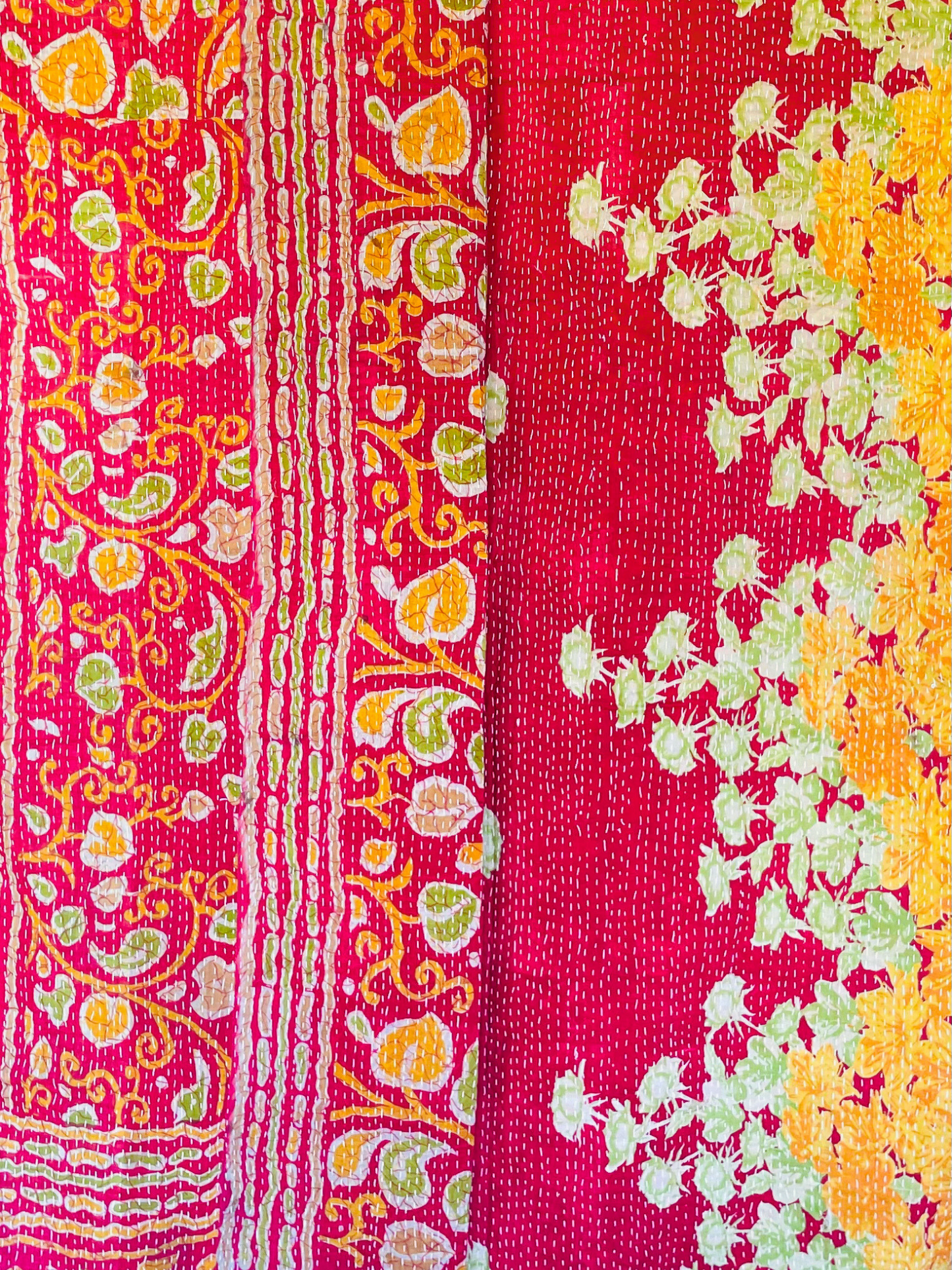 Vintage Kantha Bedspread