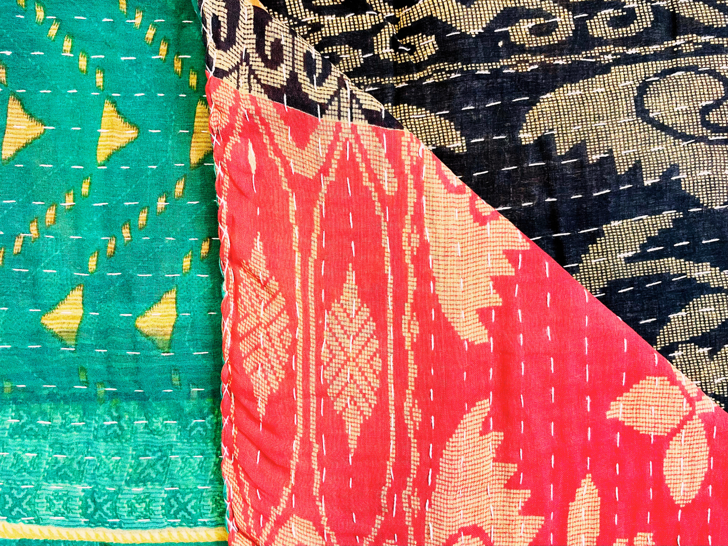 Vintage Kantha Throw