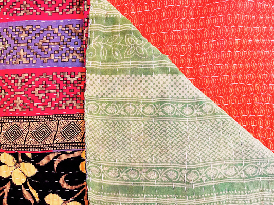 Vintage Kantha Throw