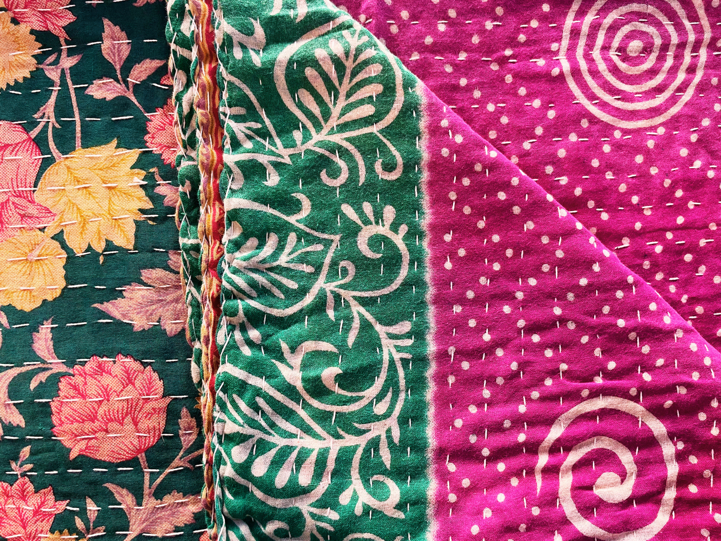 Vintage Kantha Throw