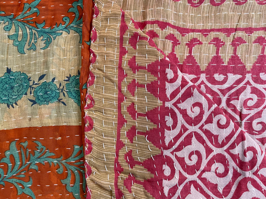 Vintage Kantha Throw