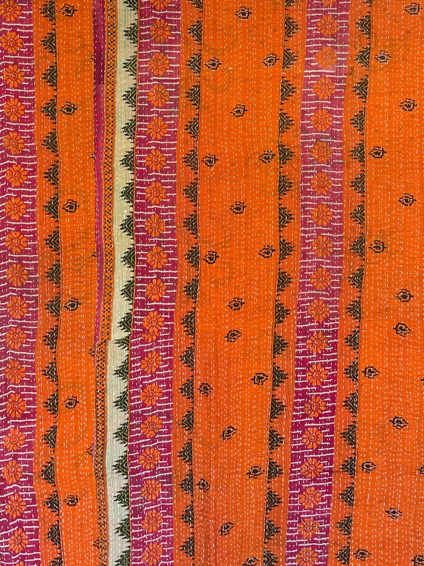 Vintage Kantha Bedspread