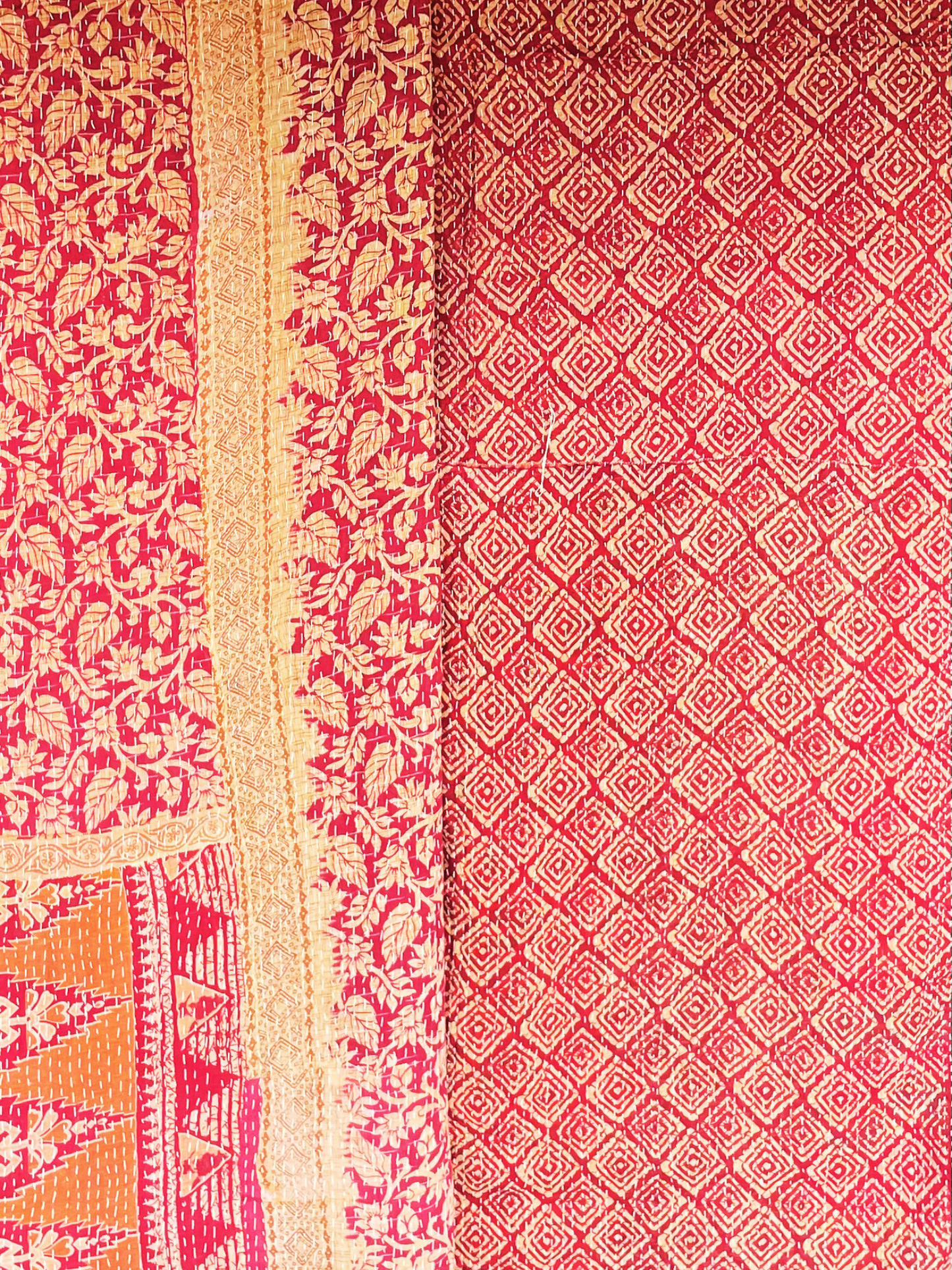 Vintage Kantha Bedspread