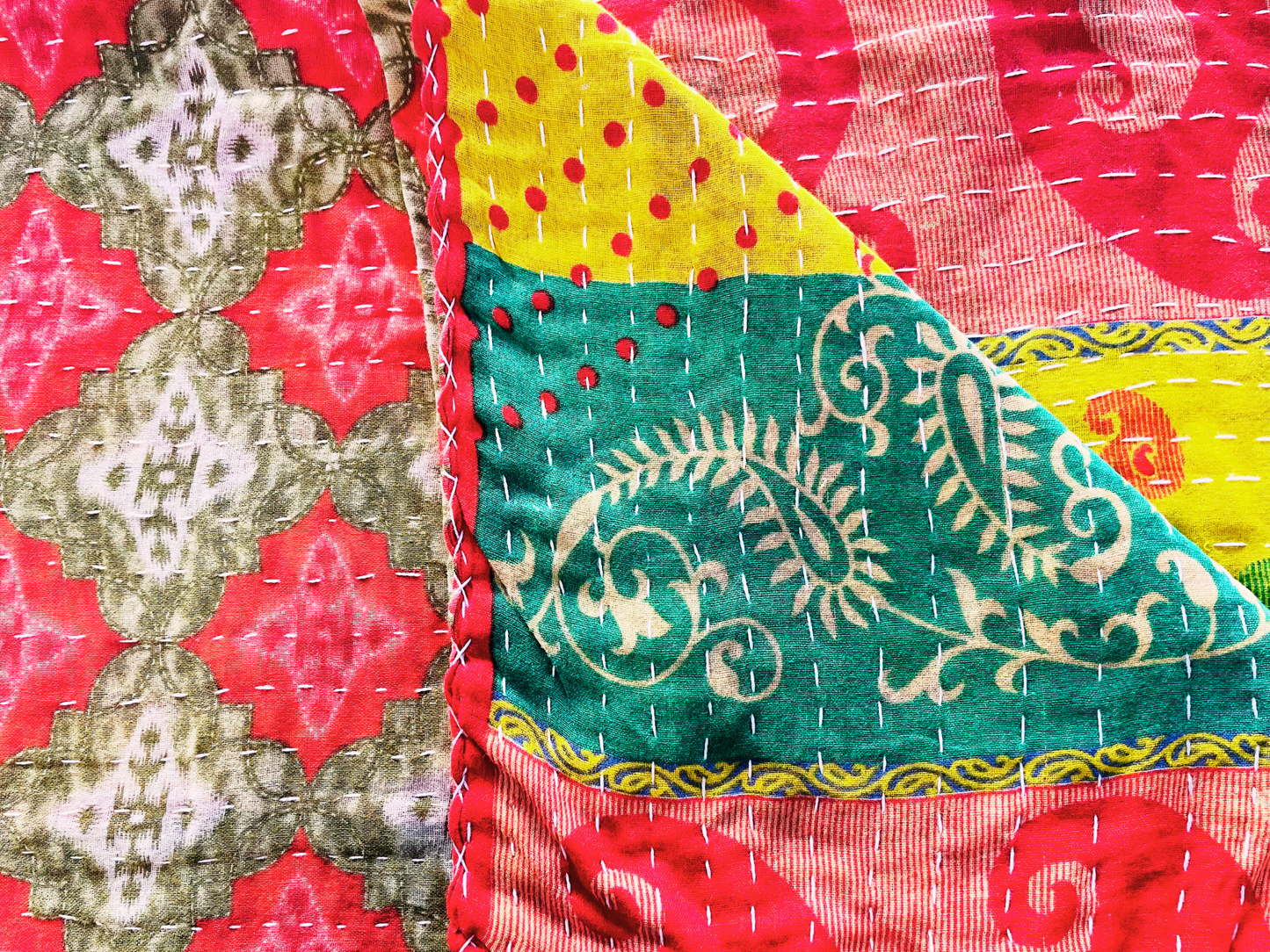 Vintage Kantha Throw