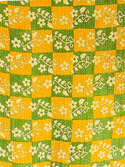 Vintage Kantha Bedspread