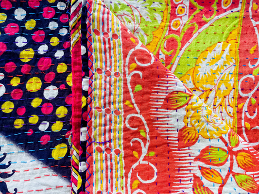 Vintage Kantha Throw