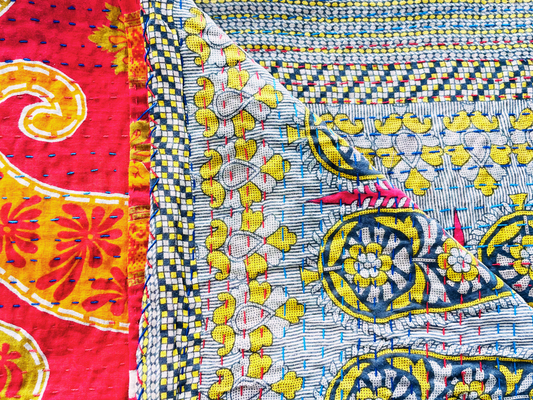 Vintage Kantha Throw