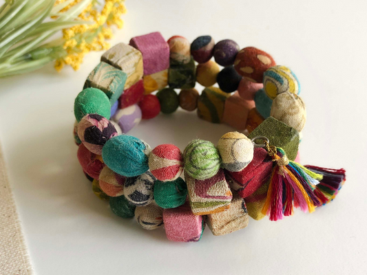 Vintage Kantha Karma Bracelet